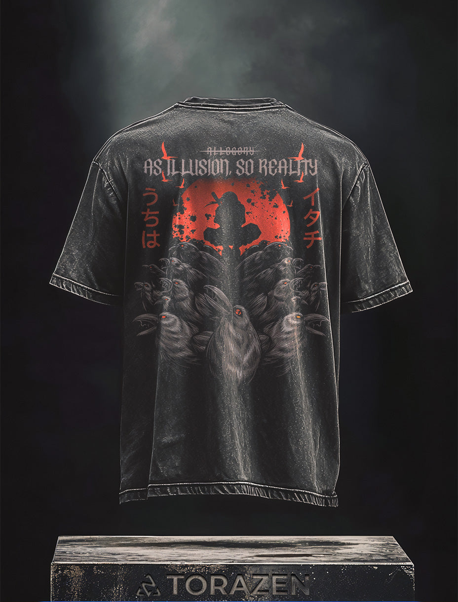 Itachi Illusion Vintage-T-Shirt