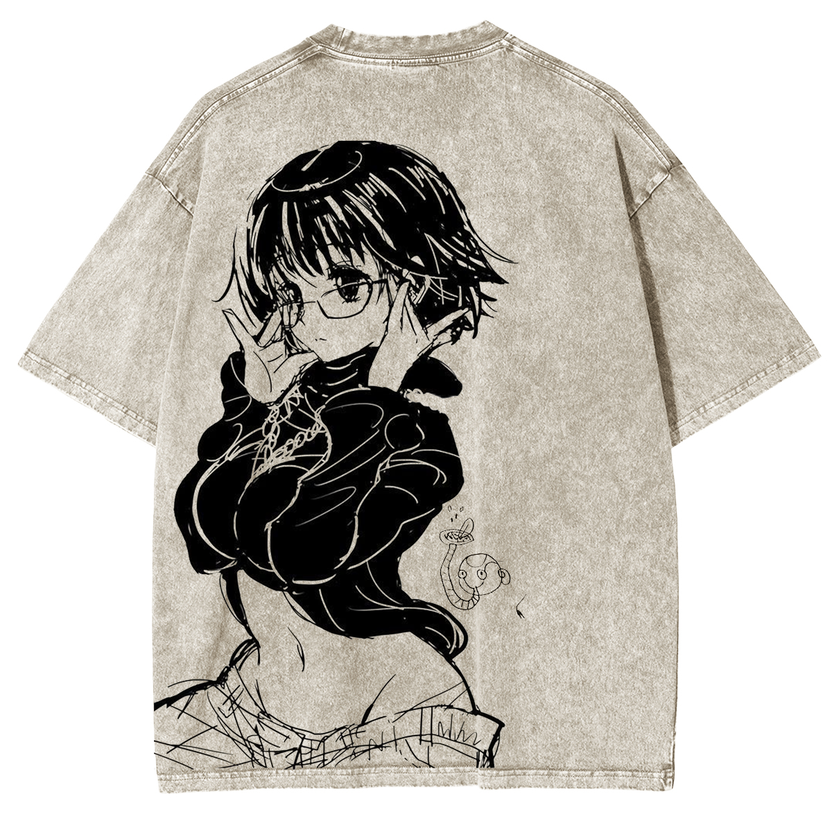 Shizuku Hunter x Hunter Vintage, gewaschenes Unisex-T-Shirt