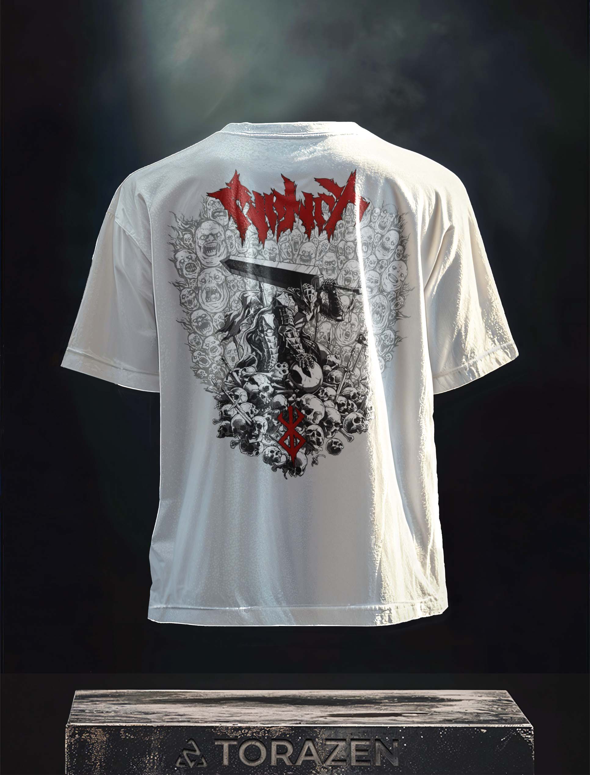 Vintage-T-Shirt „Guts Throne of Skulls“