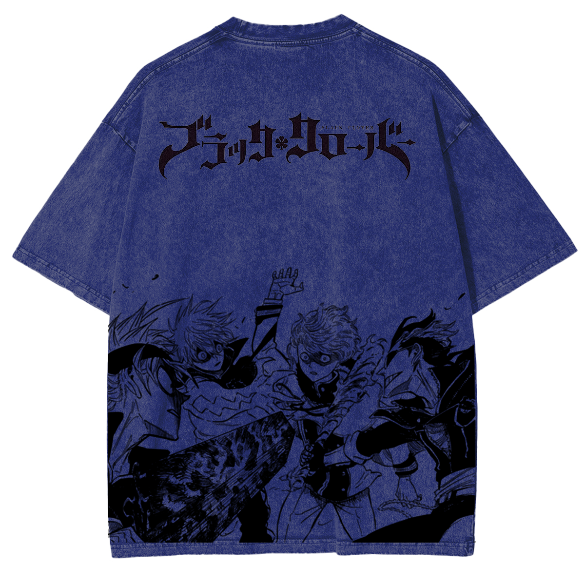 Black Clover Vintage Washed Oversize T-Shirt