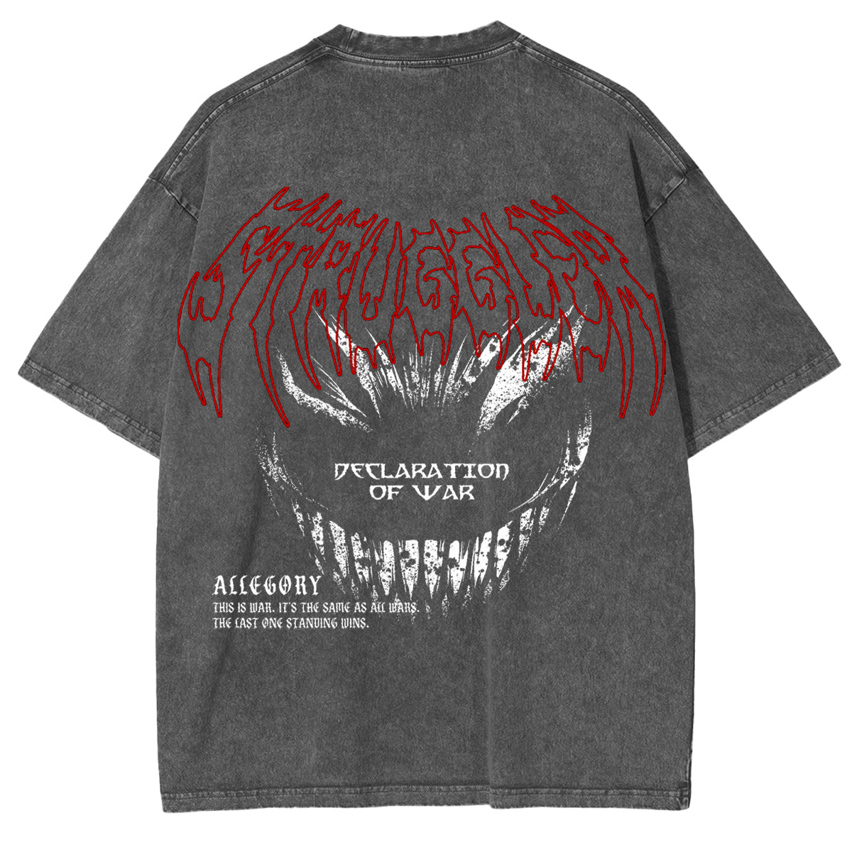 Berserk Acid Vintage Washed Oversize T-Shirt