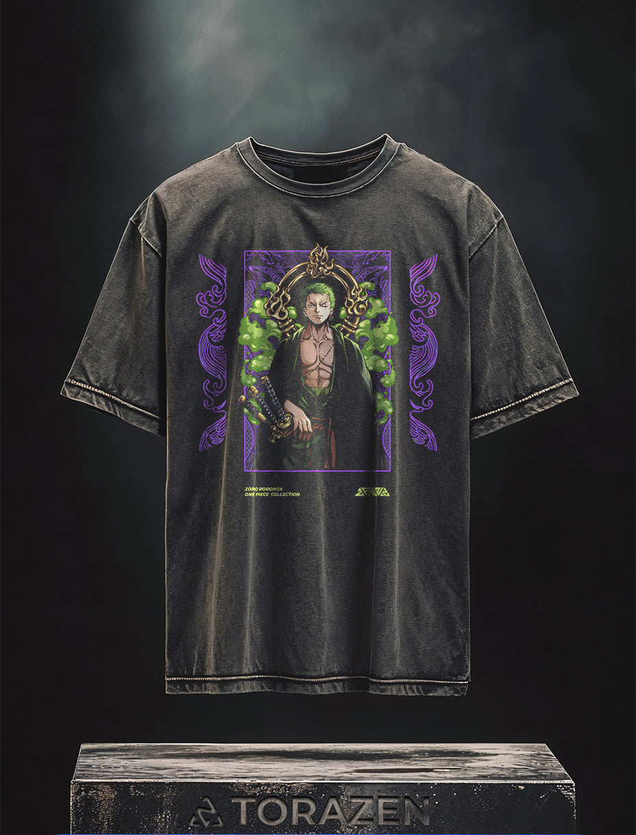 2-seitiges Vintage-T-Shirt „Blades of Zoro“ Vintage-T-Shirt