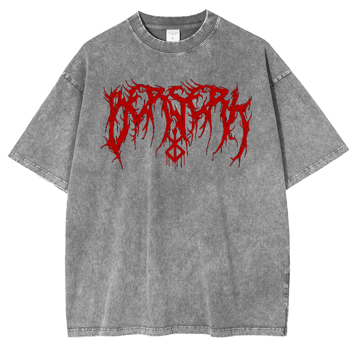 Berserk Acid Vintage Washed Oversize T-Shirt