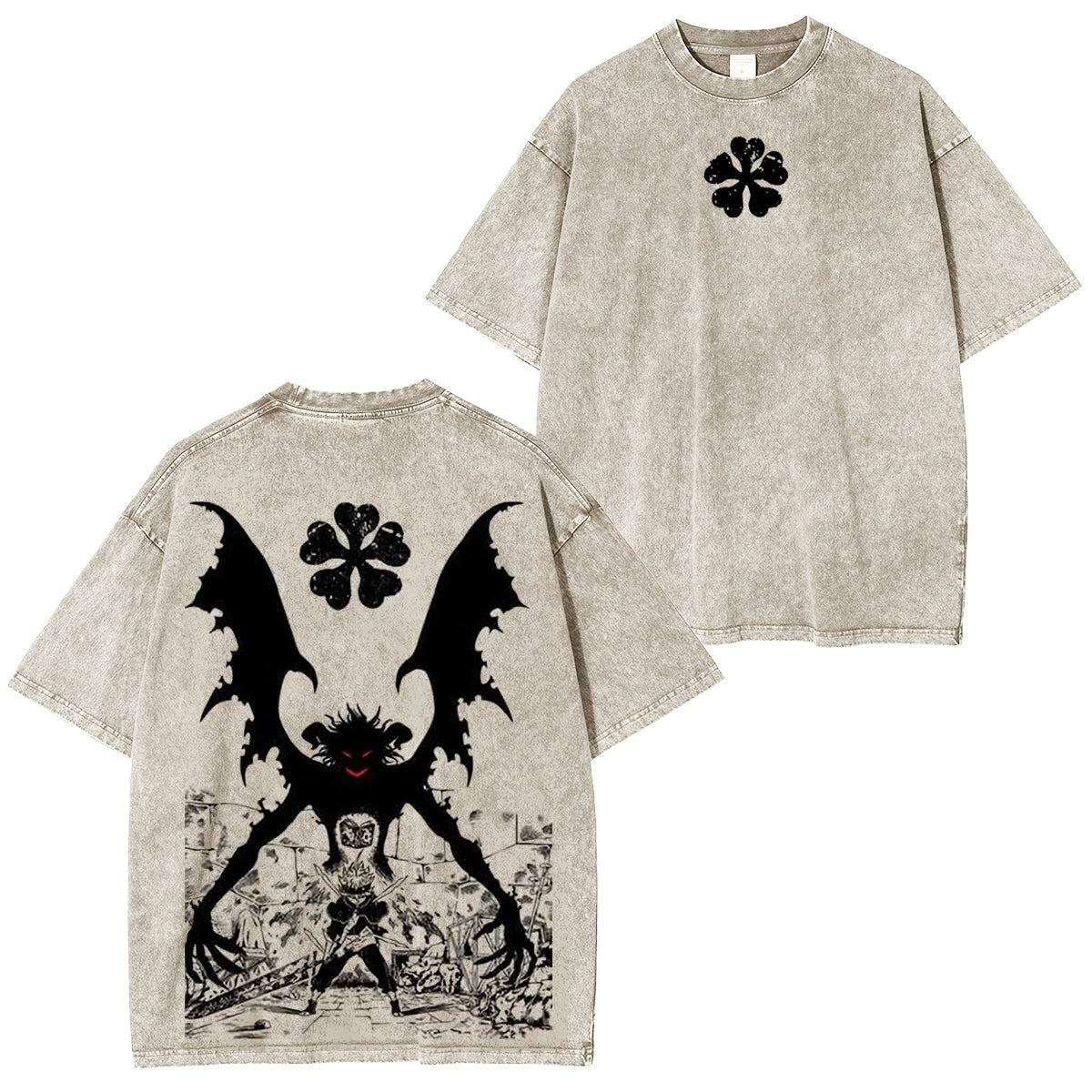 Black Clover Streetwear inspiriertes Anime T-Shirt