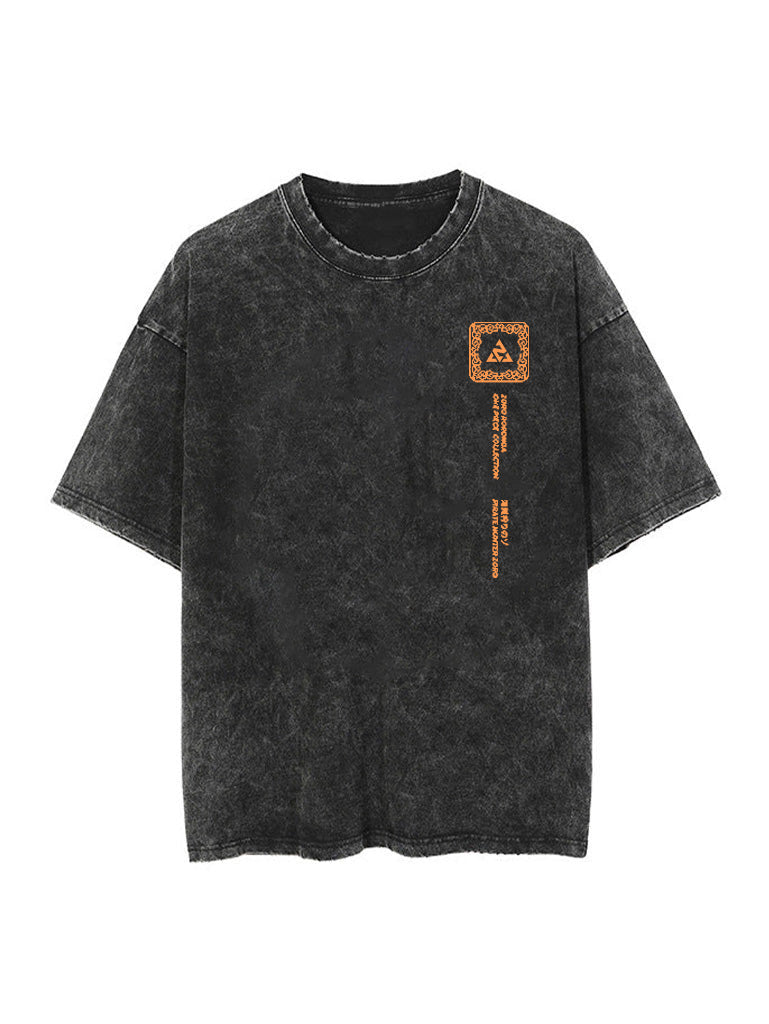 Strohhut Luffy Vintage-T-Shirt