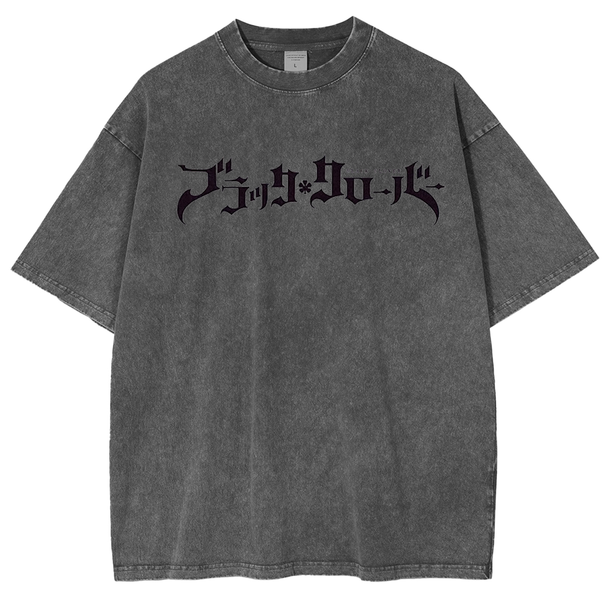 Black Clover Vintage Washed Oversize T-Shirt