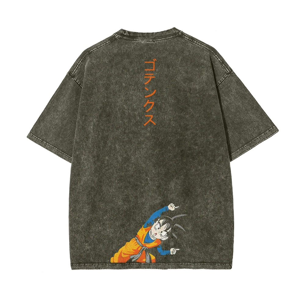 Q EDITION KID GOKU VINTAGE T-SHIRT | DRAGON BALL SUPER