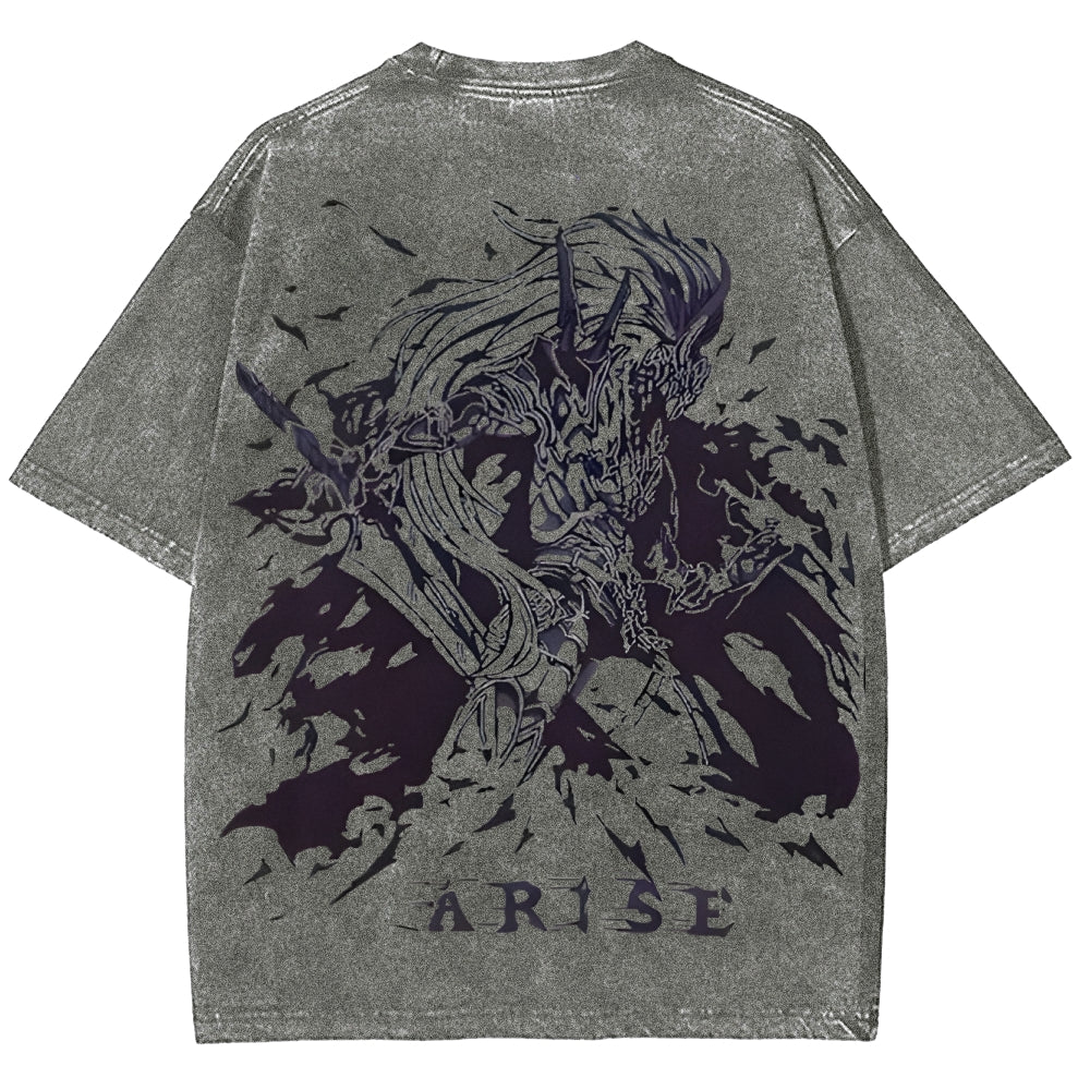 Solo Leveling Unisex Fit Washed T-Shirt 2503002292