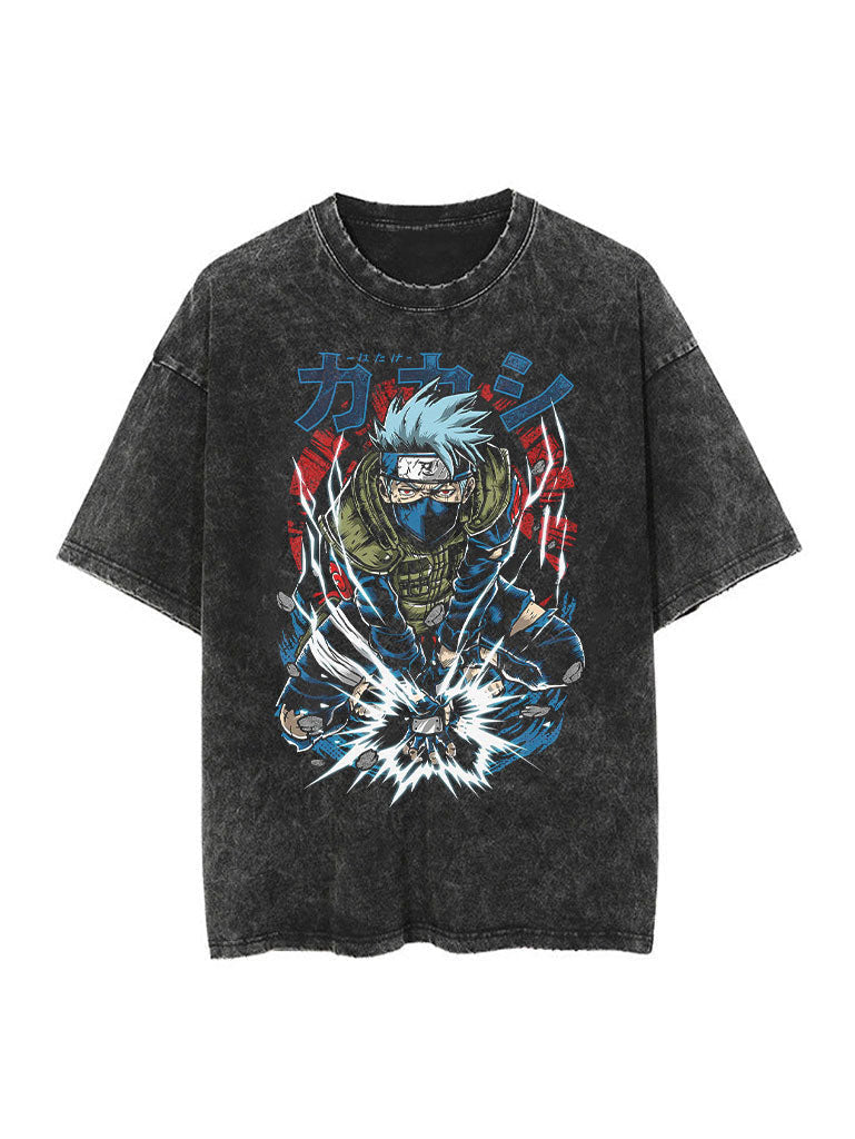 Vintage-T-Shirt „Kakashi Chidori“