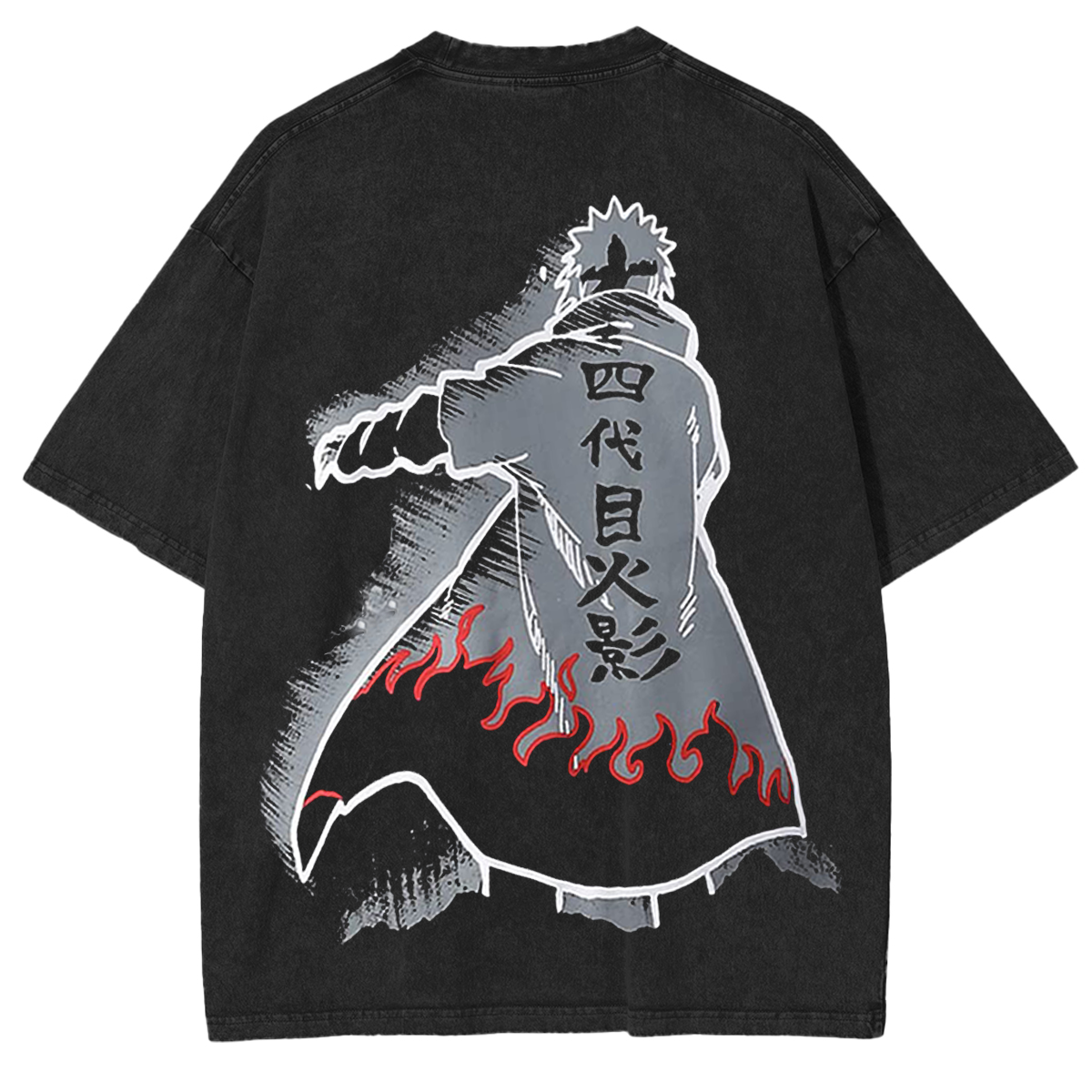 FADDY NATIVE Naruto Anime Bedrucktes Rundhals-T-Shirt (Rundhals)