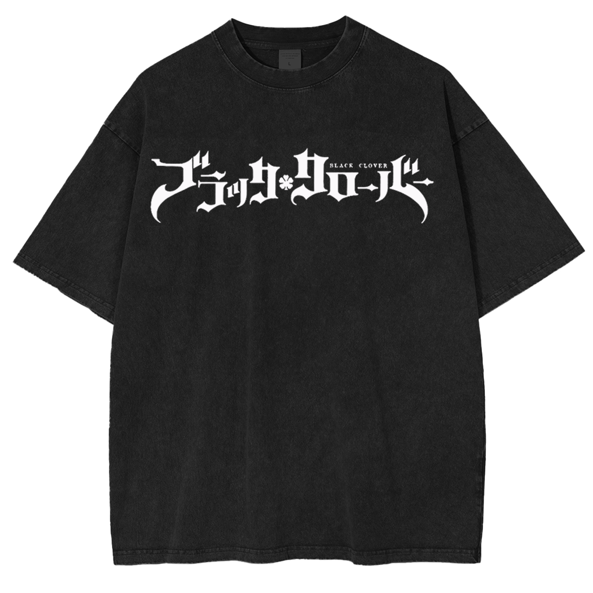 Black Clover Vintage Washed Oversize T-Shirt