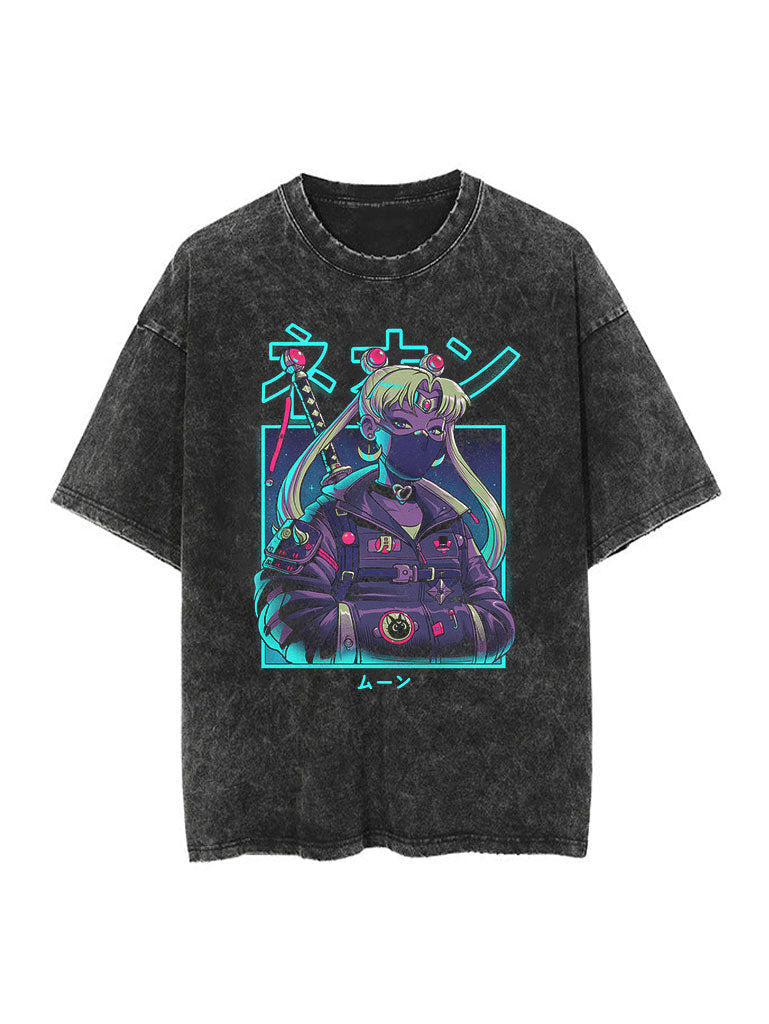 Vintage-T-Shirt „Sailor Moon Wave“