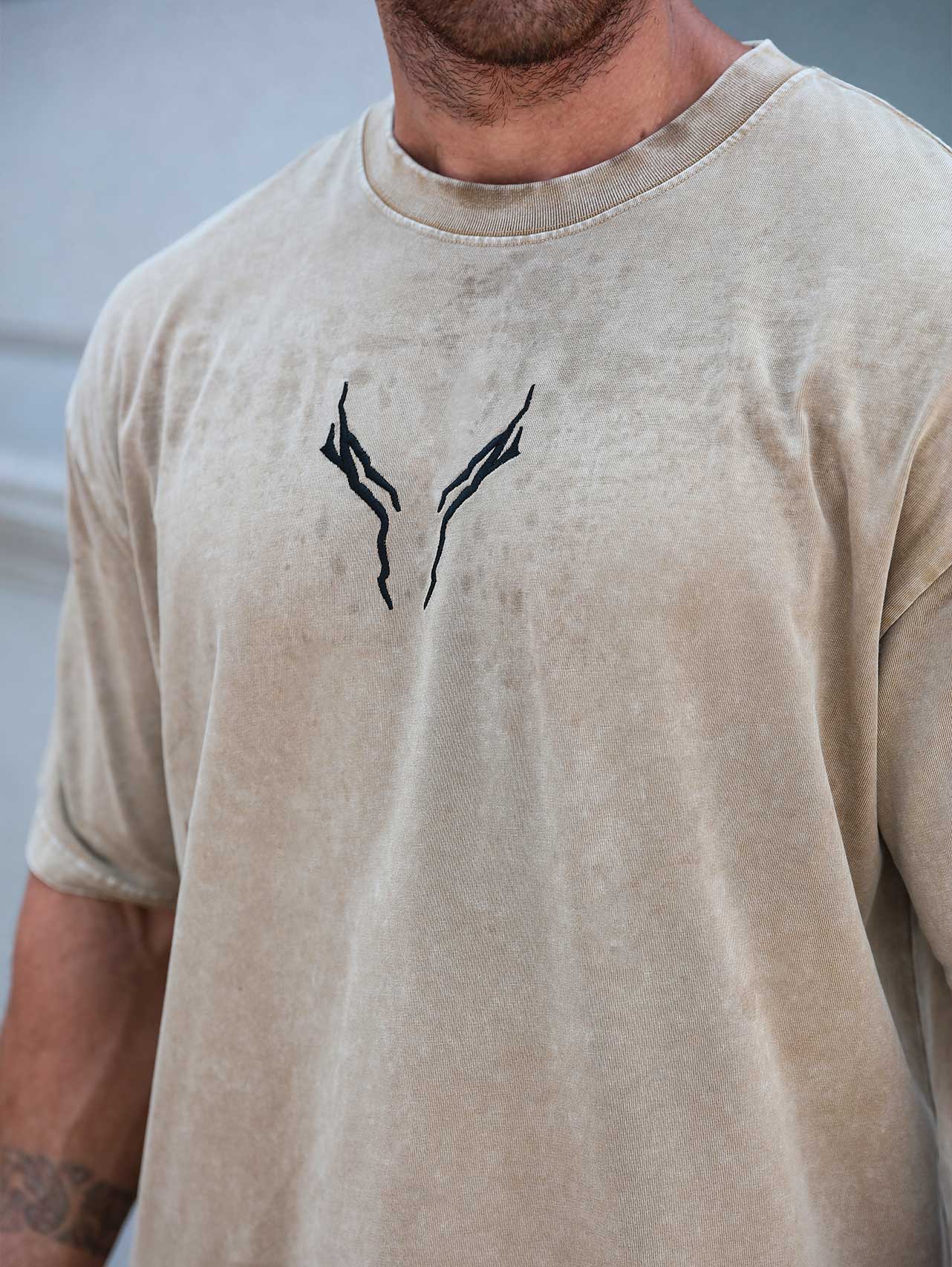 Vintage-T-Shirt mit Stickerei „Guts Bloodshed“