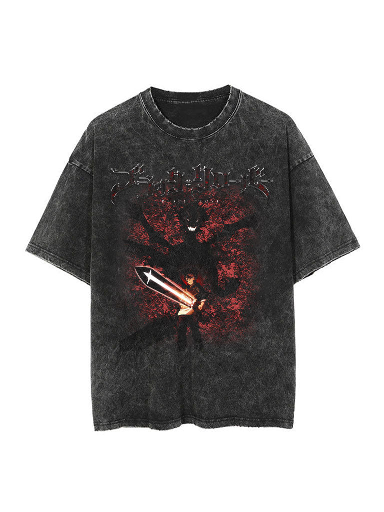Black Clover Vintage-T-Shirt