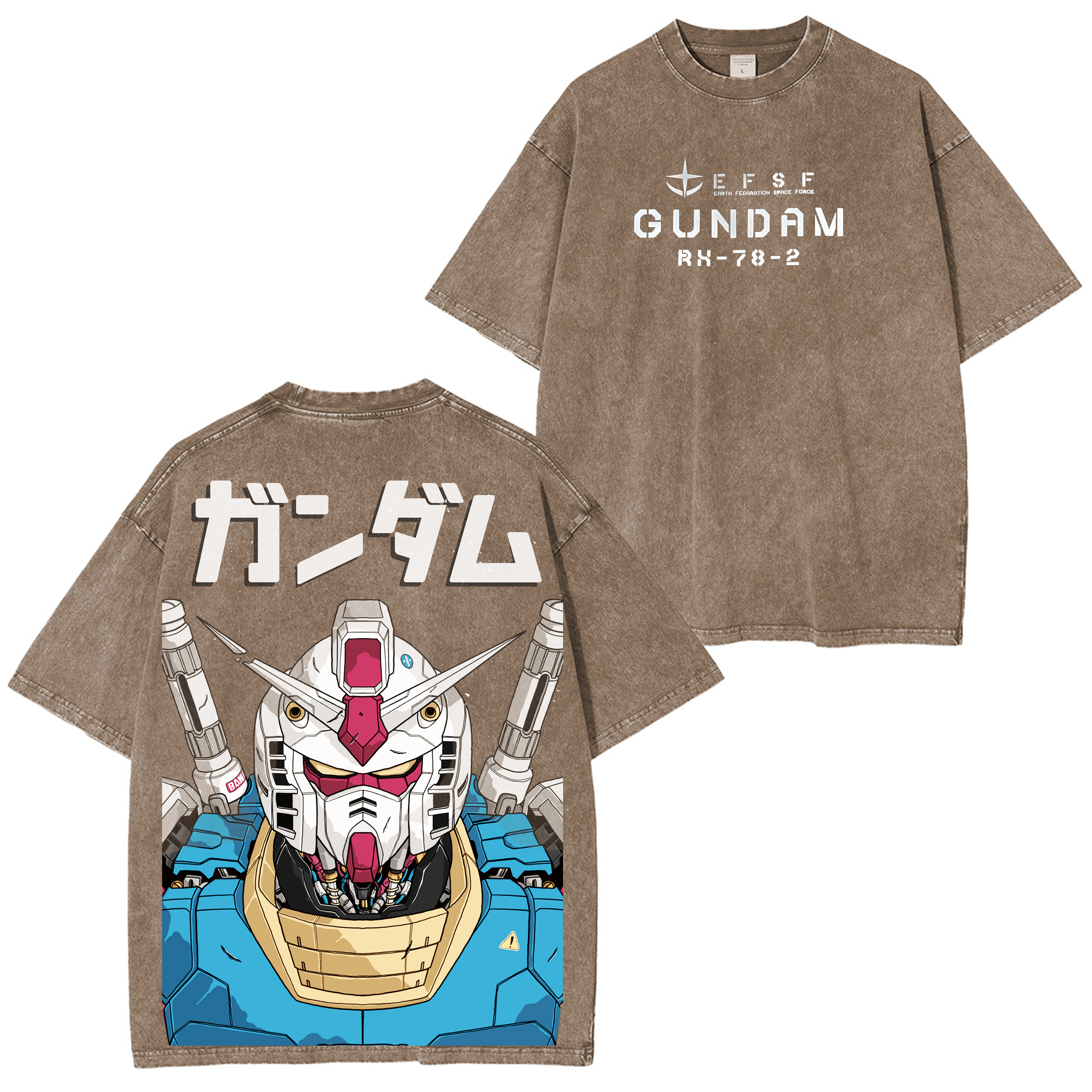 Mobile Suit Gundam Vintage Unisex Washed T-Shirt