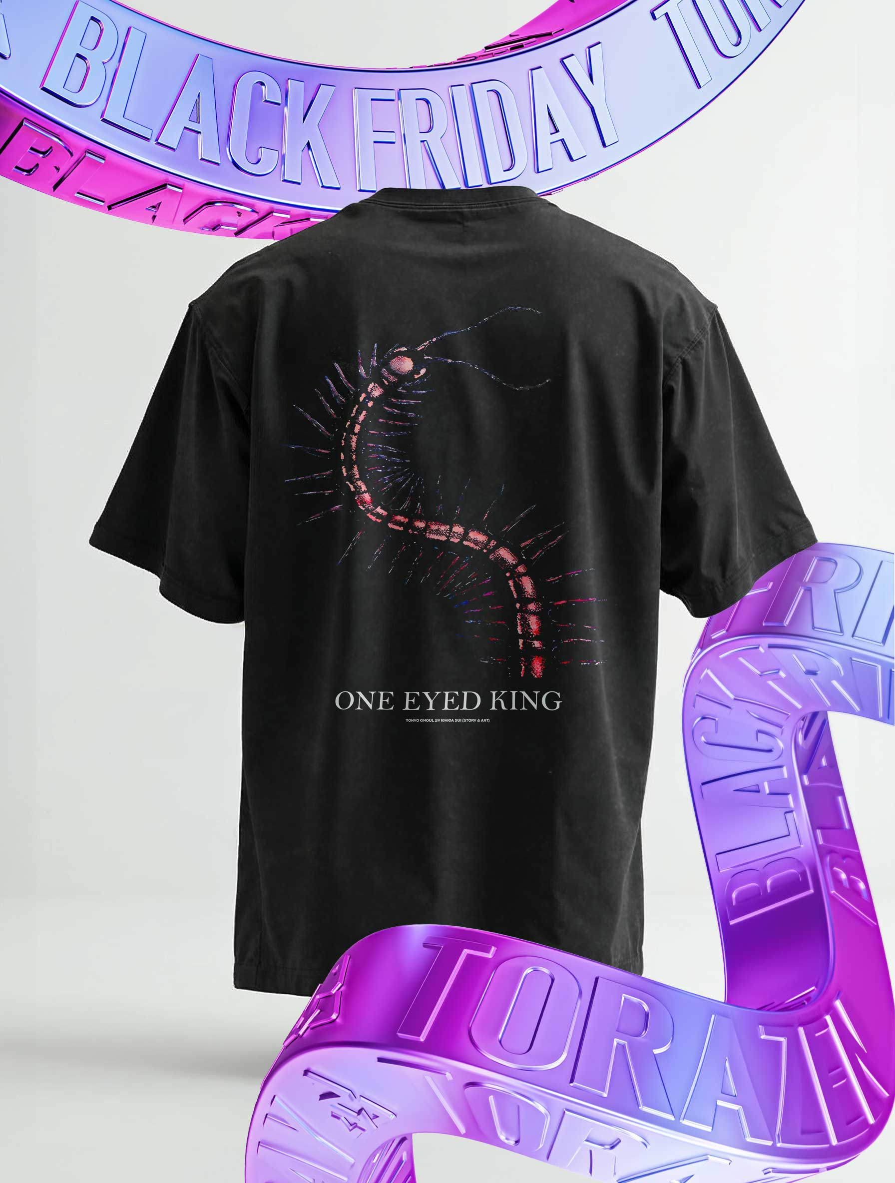 Vintage-T-Shirt „One-Eyed King Kaneki“