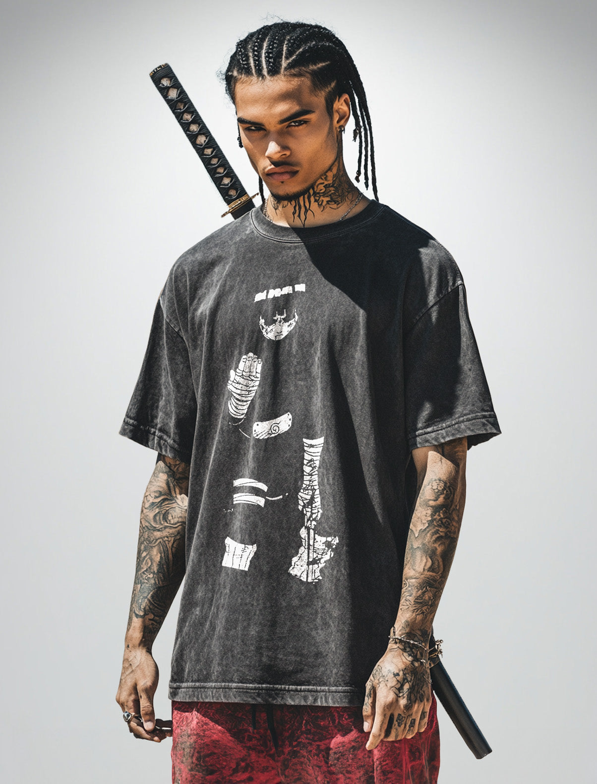 Vintage-T-Shirt „Rock Lee Determination“