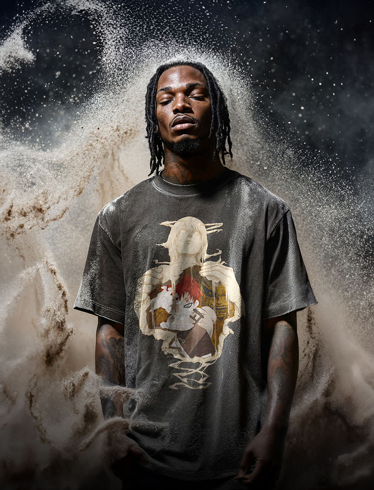 Vintage-T-Shirt „Gaara Sand Protection“