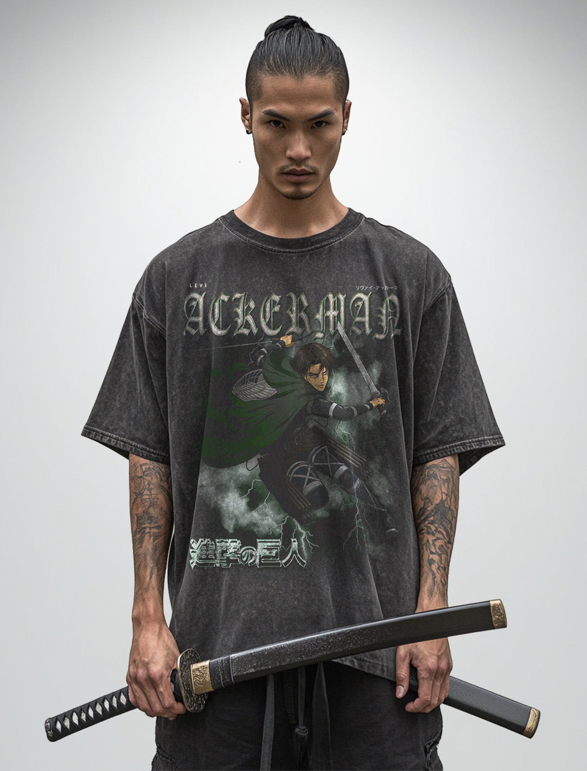 Levi Ackerman Vintage-T-Shirt