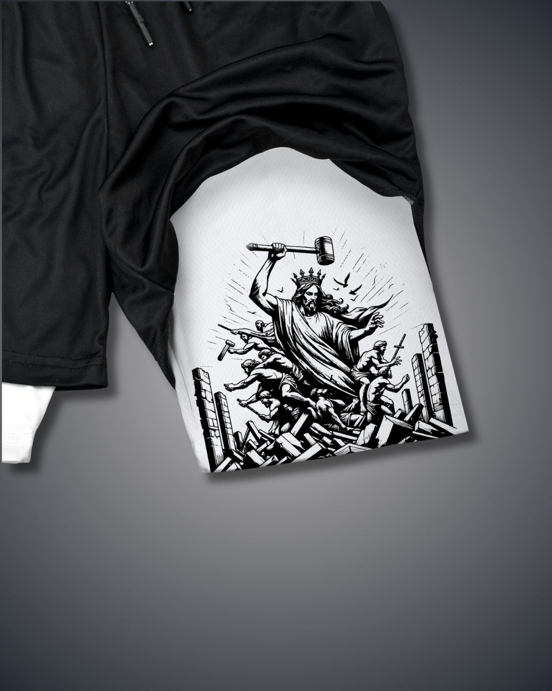 Jeremia 51:20 Waffe des Krieges Performance Shorts