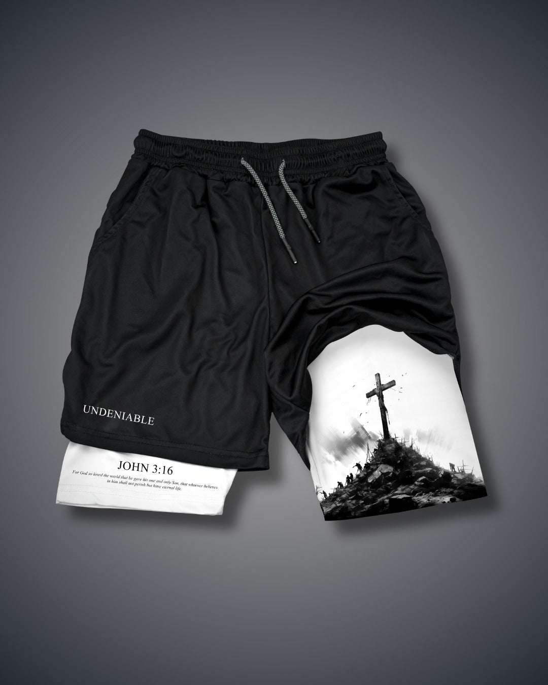 John 3:16 Das Kreuz Performance Shorts