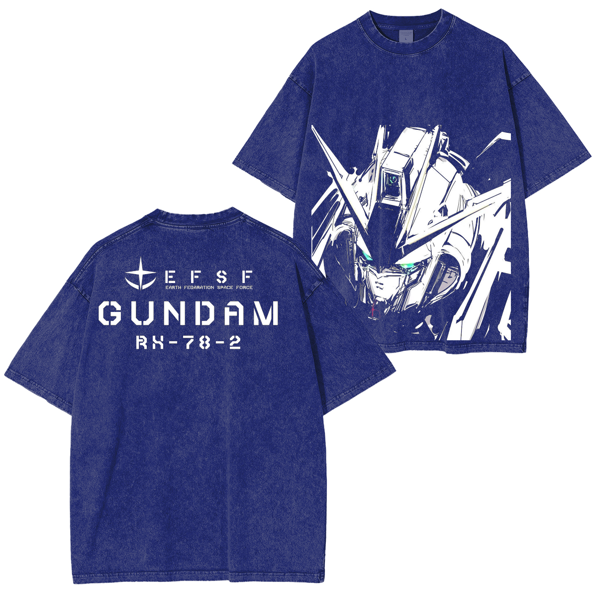 Classic RX-93 Nu Gundam Unisex Washed T-Shirt