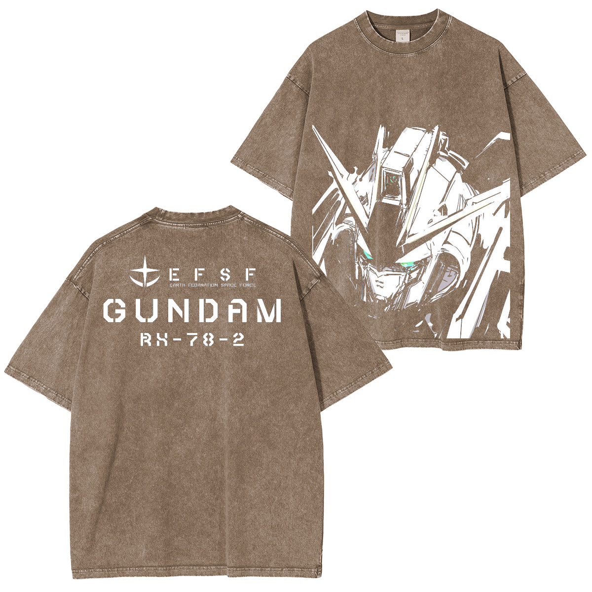 Classic RX-93 Nu Gundam Unisex Washed T-Shirt