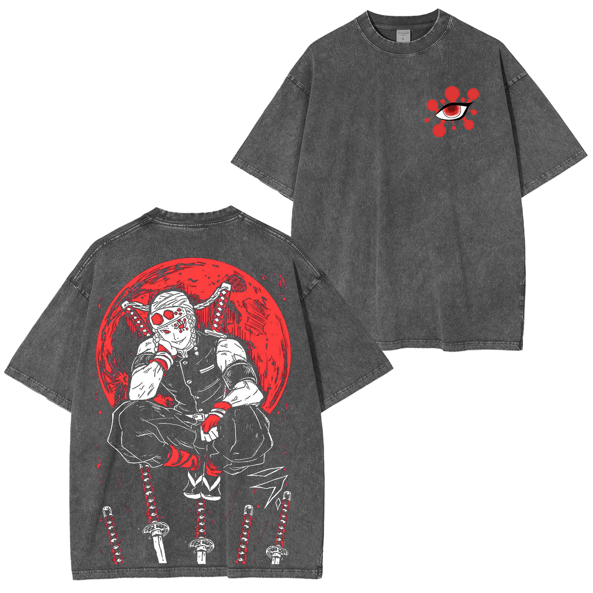 Tengen Uzui, Dämonentöter Anime Unisex Washed T-Shirt