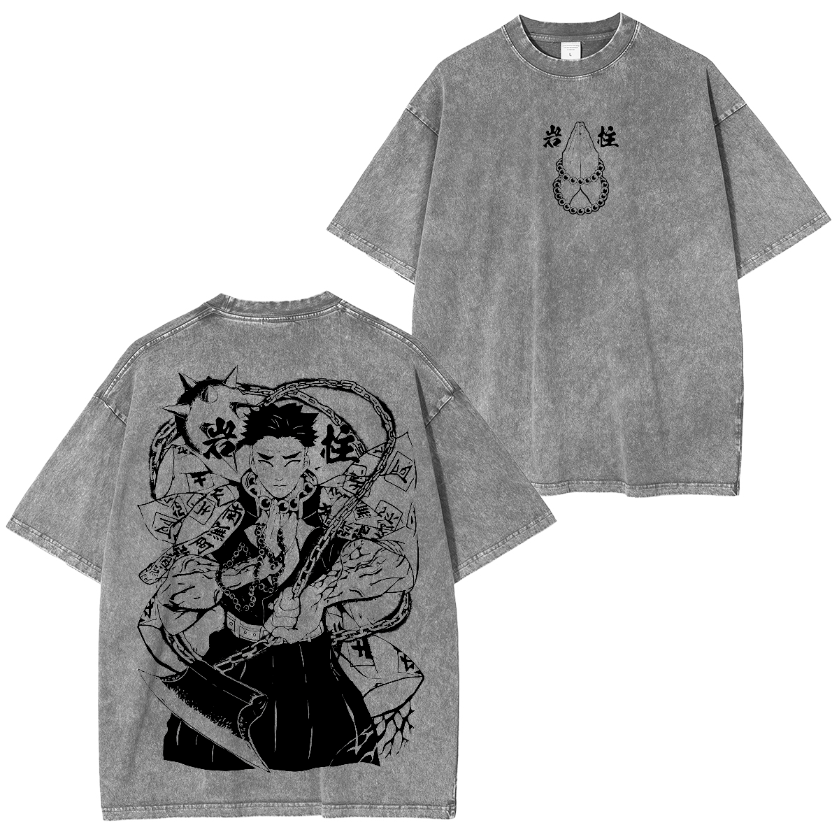 Himejima Gyoumei, Demon Slayer Anime Unisex Washed T-Shirt