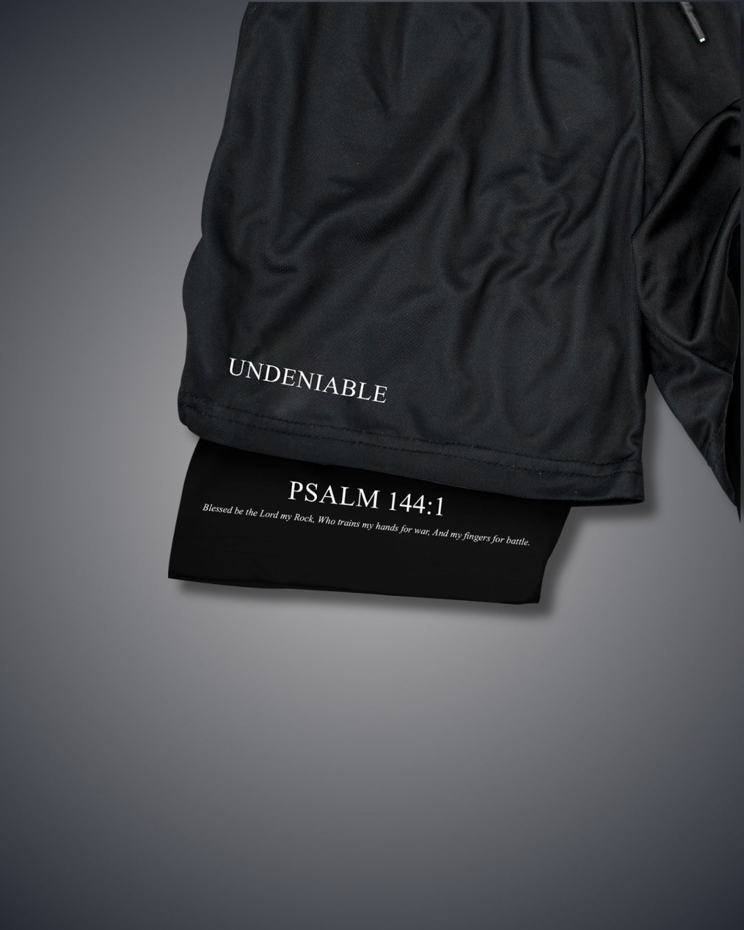 Psalm 144:1 Kreuz Performance Shorts
