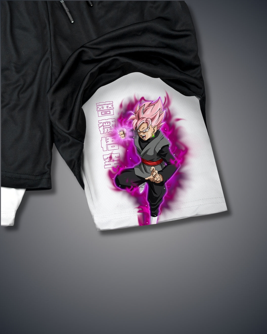 Dragon Ball Rose Goku Weiße Performance Shorts