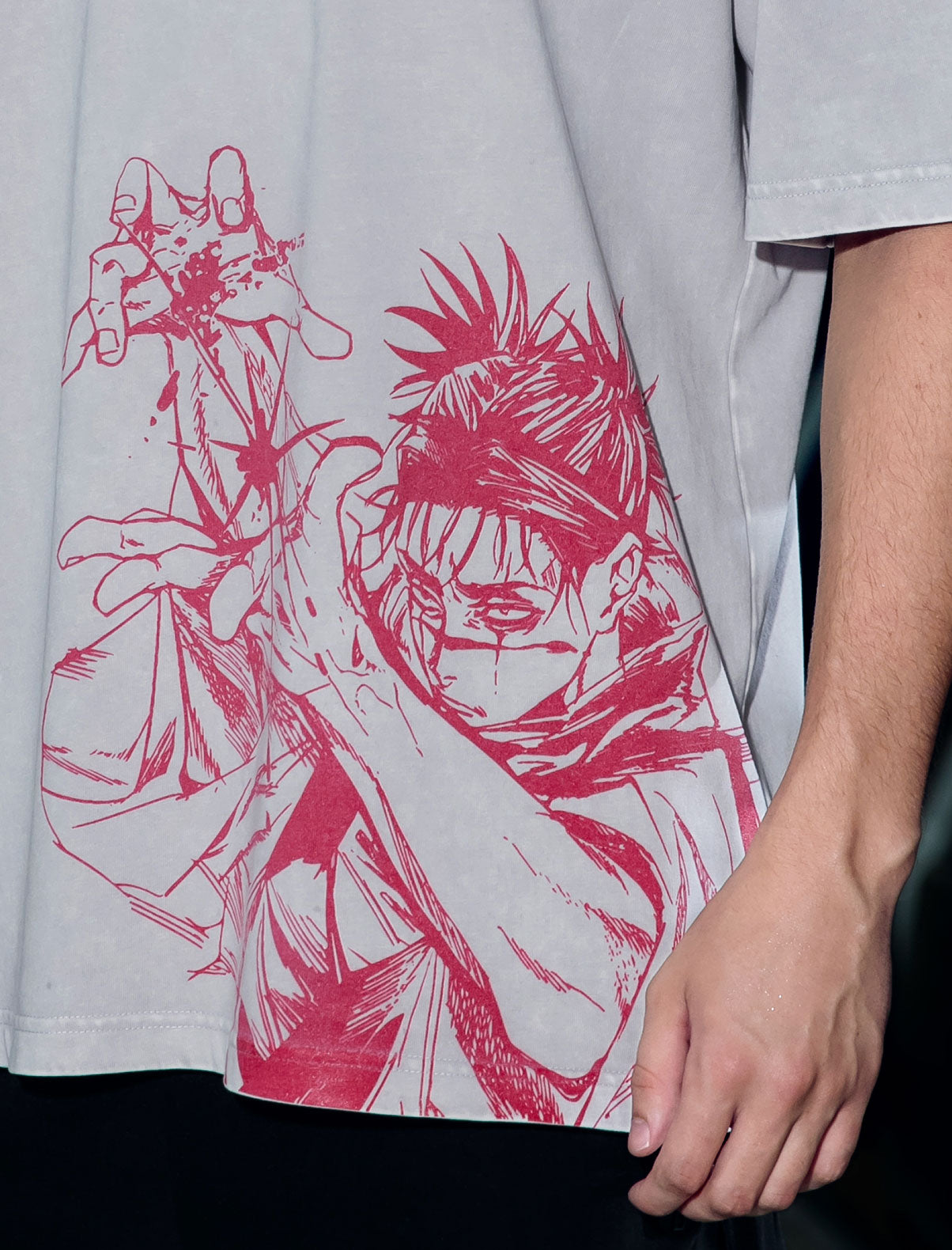 2-seitiges Vintage-T-Shirt „Piercing Blood“