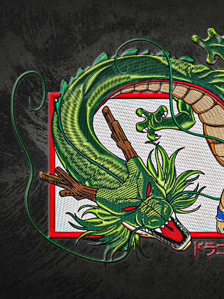 Shenron Stickerei-T-Shirt