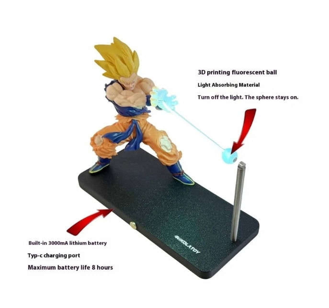 Super Saiyan LED Nachtlicht – Schwebender Magnetständer