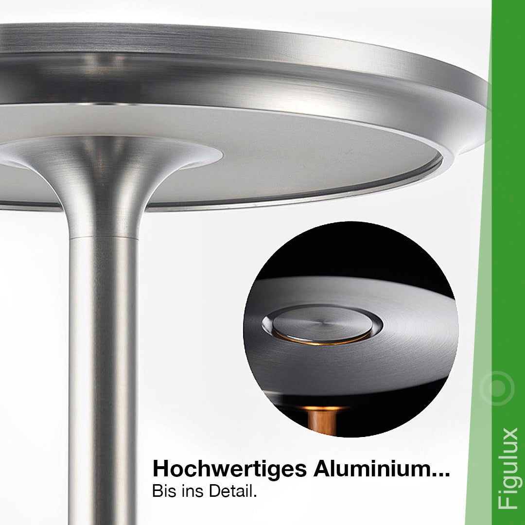 Stilvolle wetterfeste Akku-Tischlampe