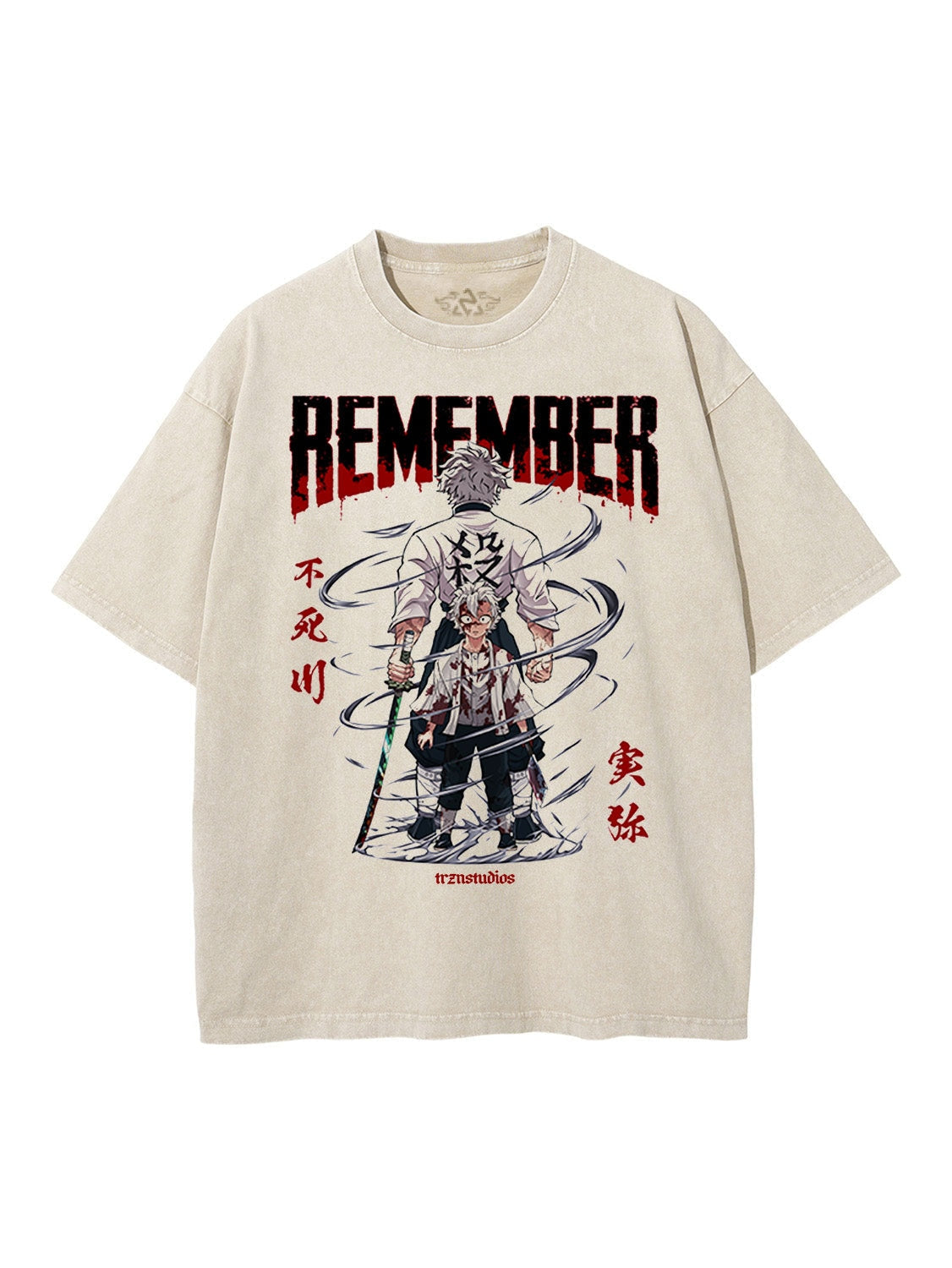 Sanemi „Remember“ Vintage-T-Shirt