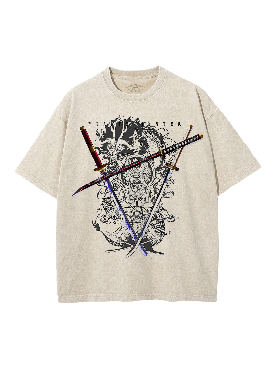 Vintage-T-Shirt „Zoro Triple Wield“