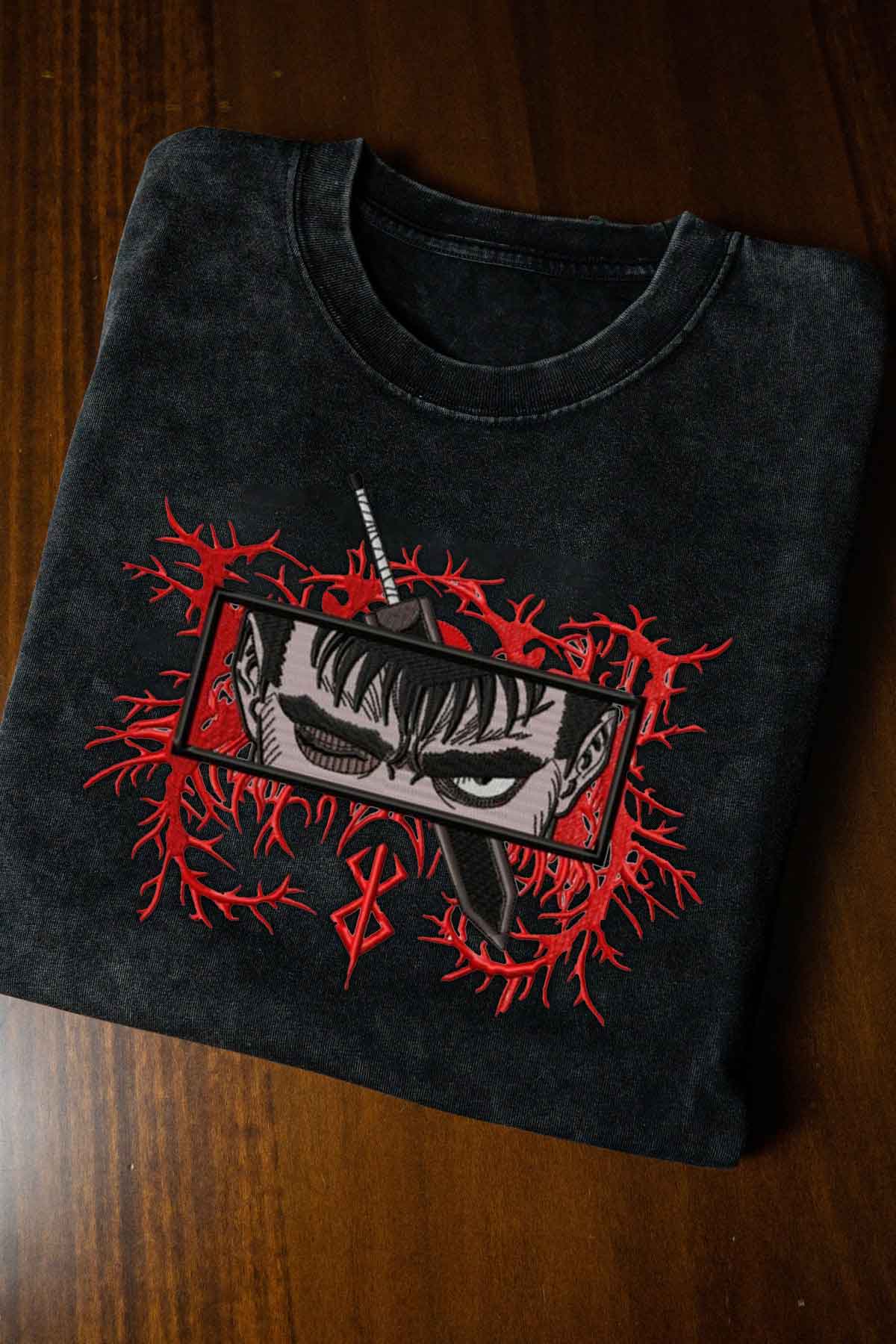 Guts Stickerei-T-Shirt