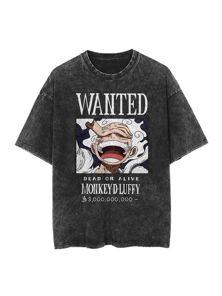 Luffy „Wanted“ Vintage-T-Shirt