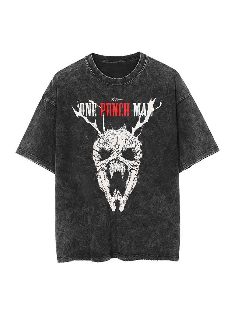 Vintage-T-Shirt „Garou Human Skull“