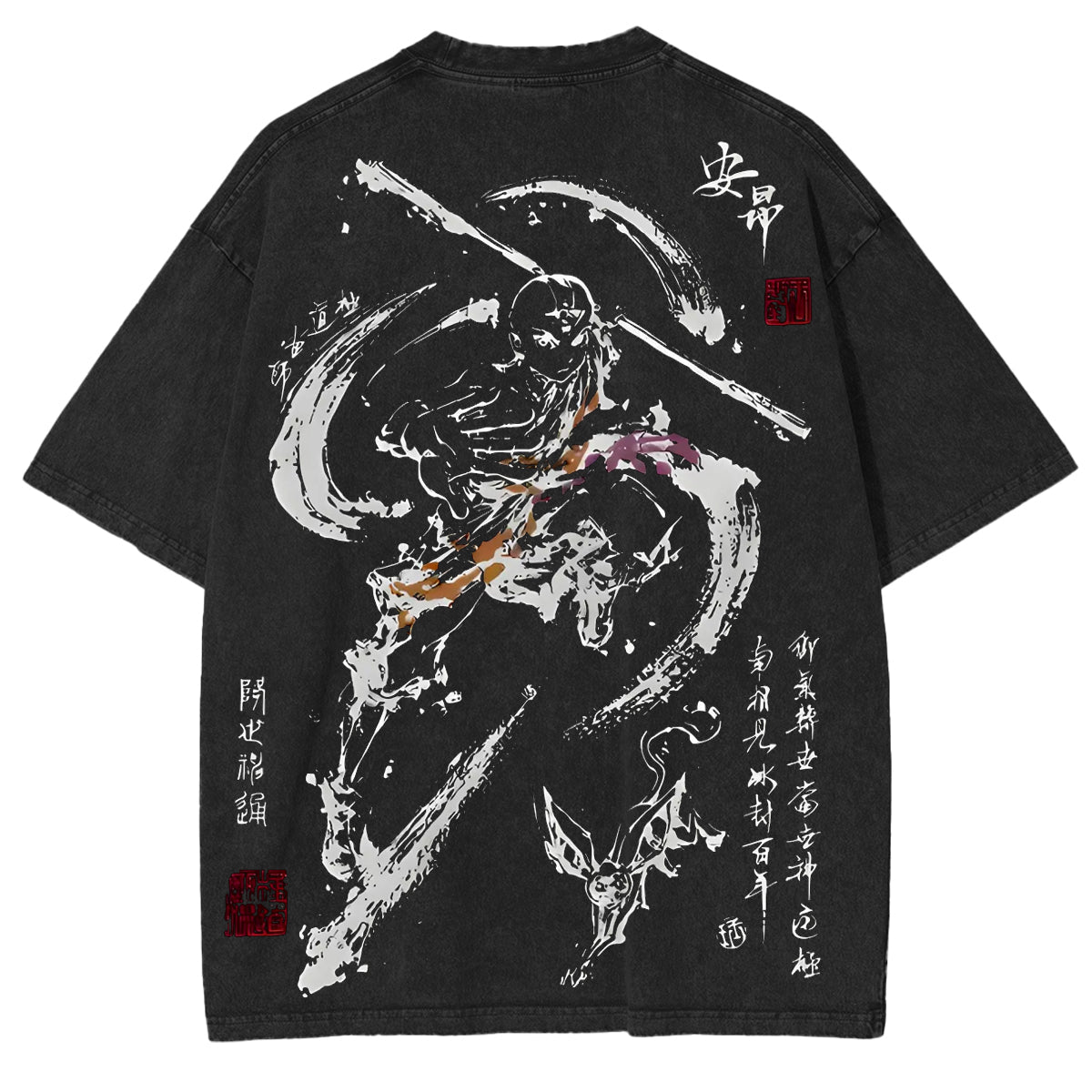 Aang-Shirt, Avatar: Der Herr der Elemente, animiertes Shirt, Vintage-T-Shirt, Herrenbekleidung, Top, Unterwäsche, T-Shirt