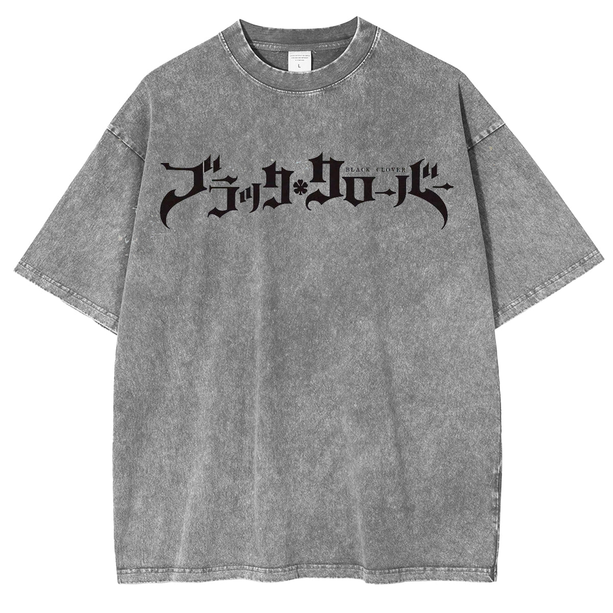 Black Clover Vintage Washed Oversize T-Shirt