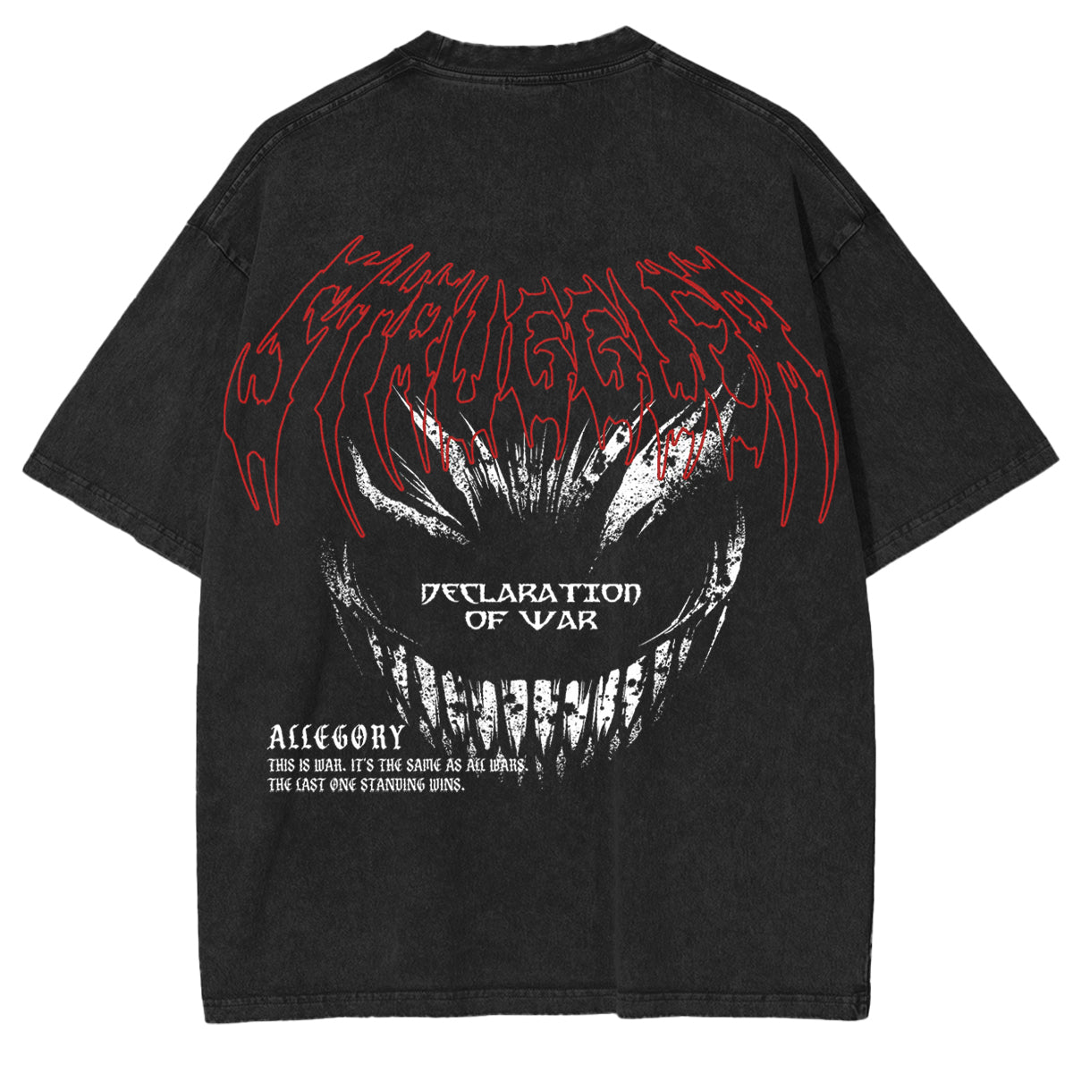 Berserk Acid Vintage Washed Oversize T-Shirt