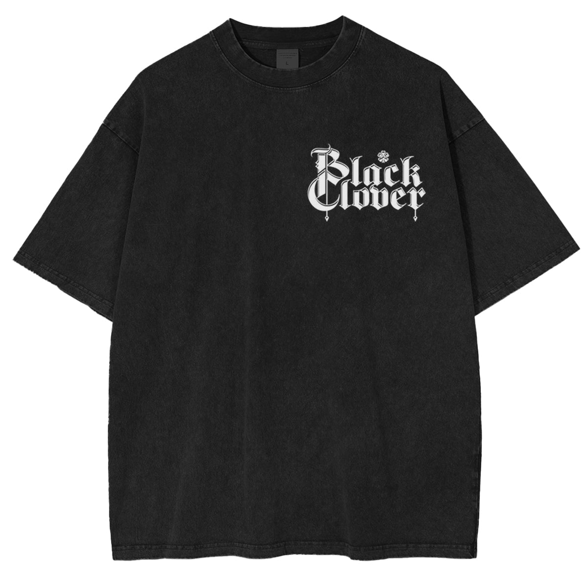 Black Clover Vintage Washed Oversize T-Shirt