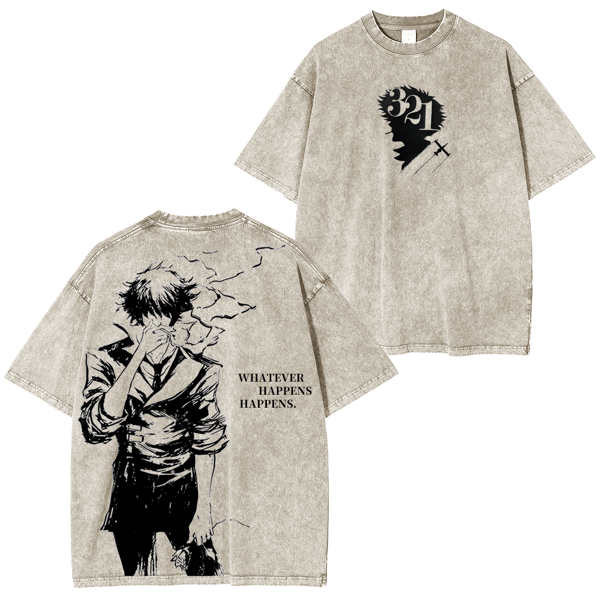 Cowboy Bebop Spike Spiegel Vintage T-Shirt (gewaschen)