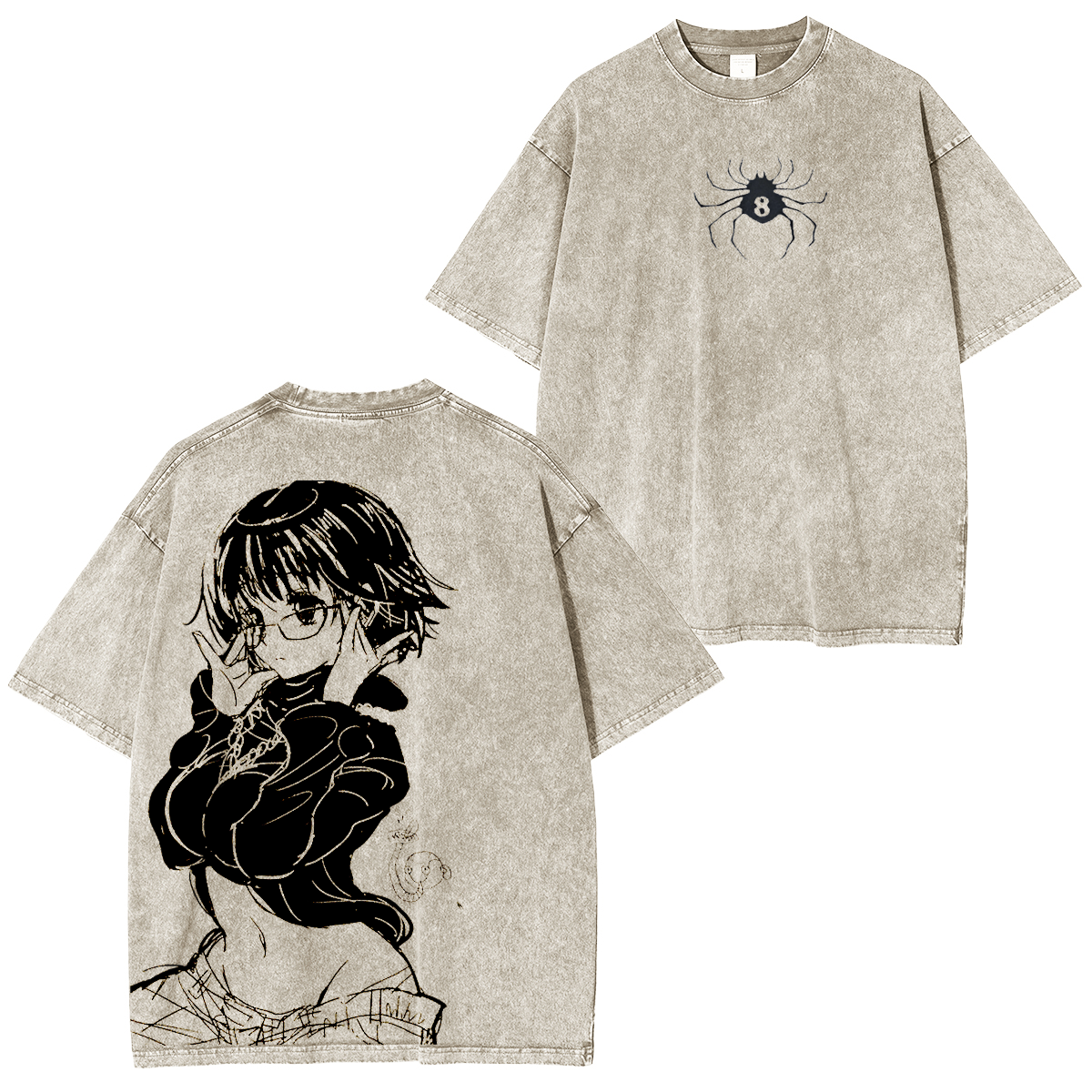 Shizuku Hunter x Hunter Vintage, gewaschenes Unisex-T-Shirt