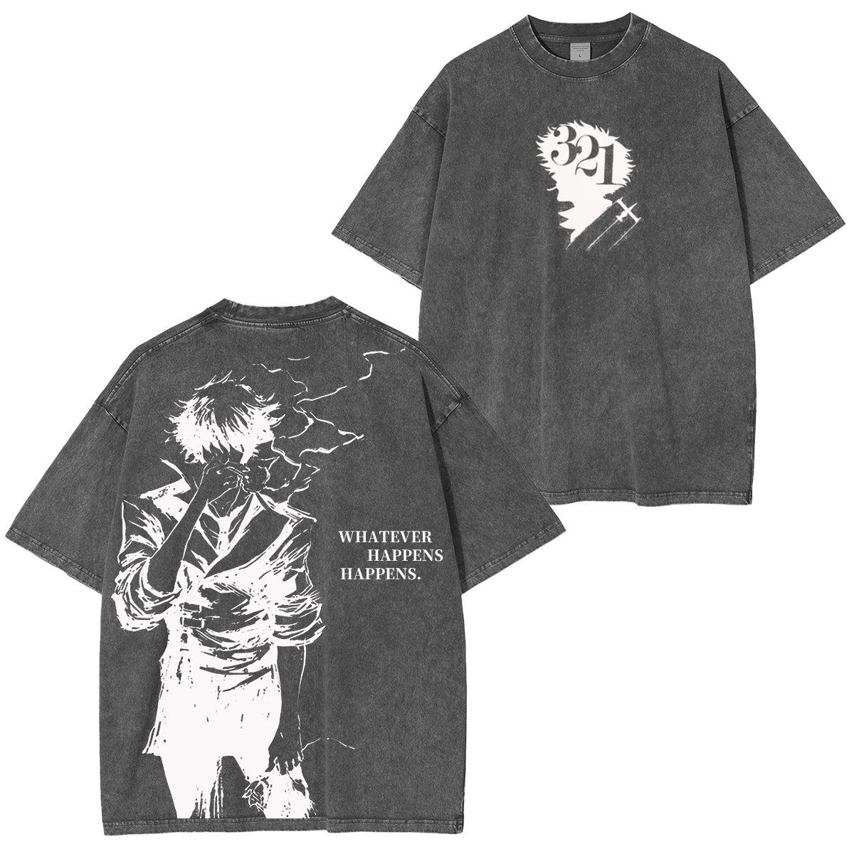 Cowboy Bebop Spike Spiegel Vintage T-Shirt (gewaschen)