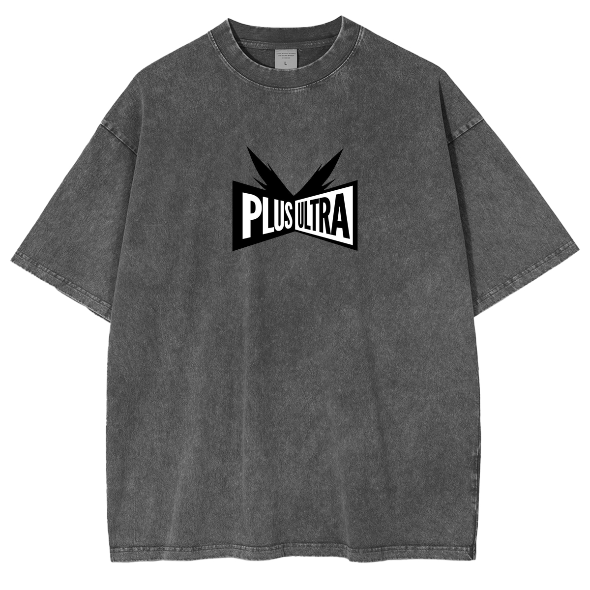 My Hero Academia Doppeldruck Oversize Anime Manga Acid Washed Baumwoll-T-Shirt