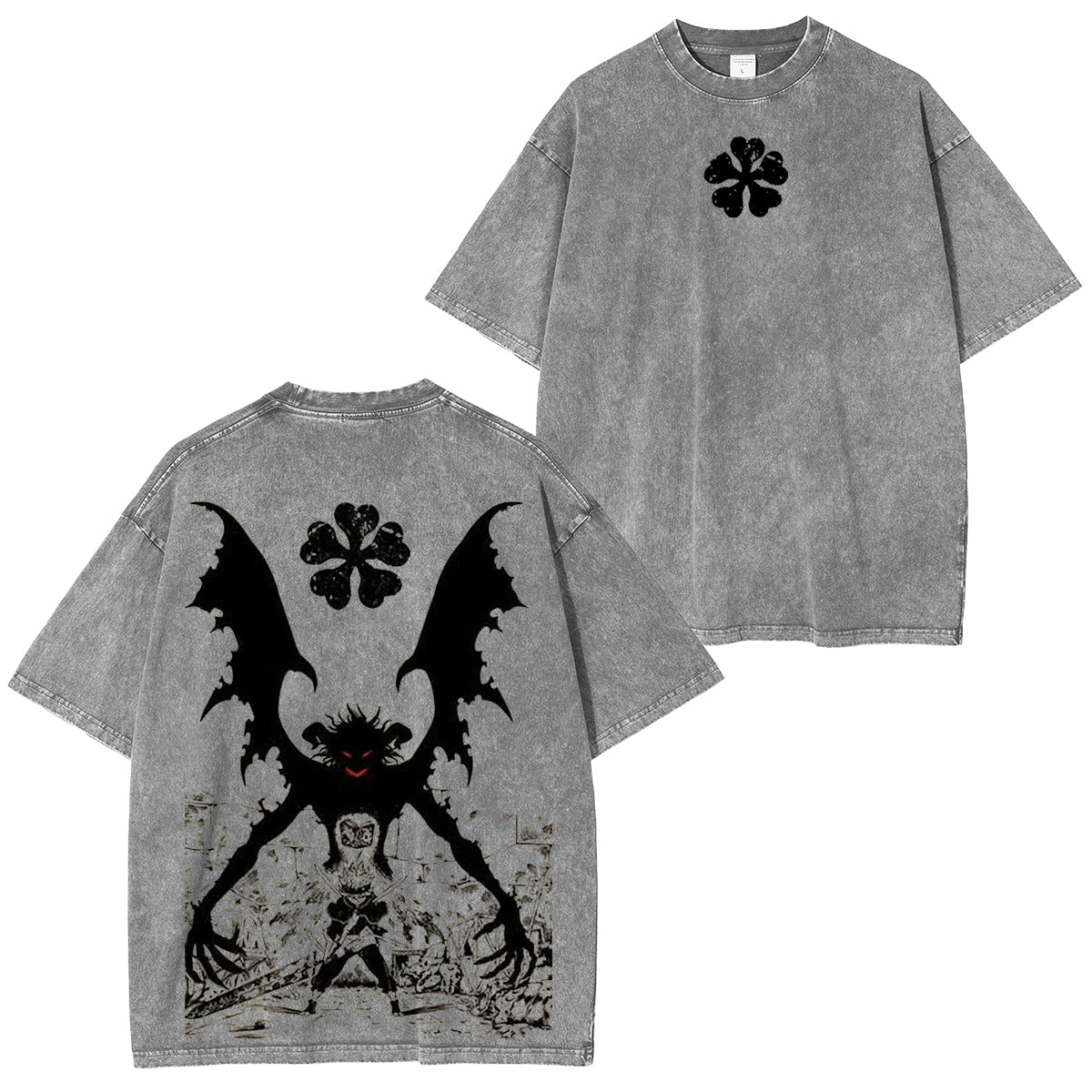 Black Clover Streetwear inspiriertes Anime T-Shirt