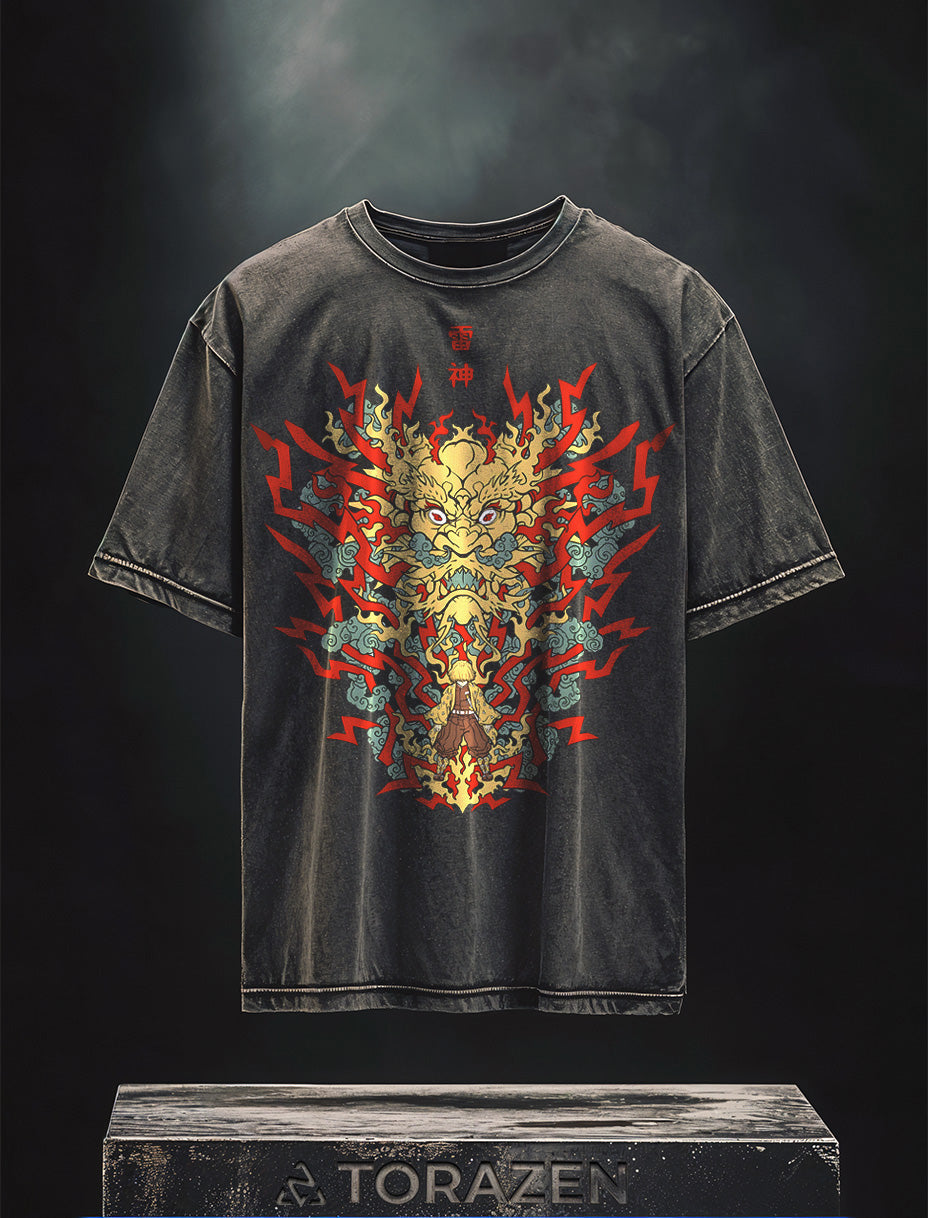 Vintage-T-Shirt „Zenitsu Thunder Demon“